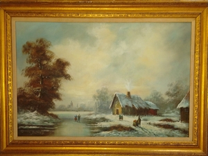 "Skaters in the Distance" Albrecht Brinkman