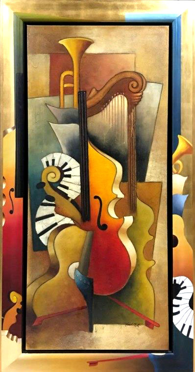 "Orchestration" by Emanuel Mattini original acrylic on canvas