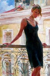 "Afternoon on the Balcony" Artists Michael and Inessa Garmash - Giclees