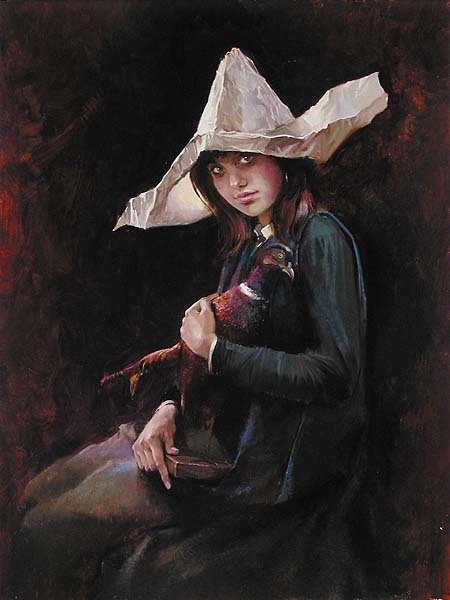 "Childhood" Artist Irene Sheri, Original Oil