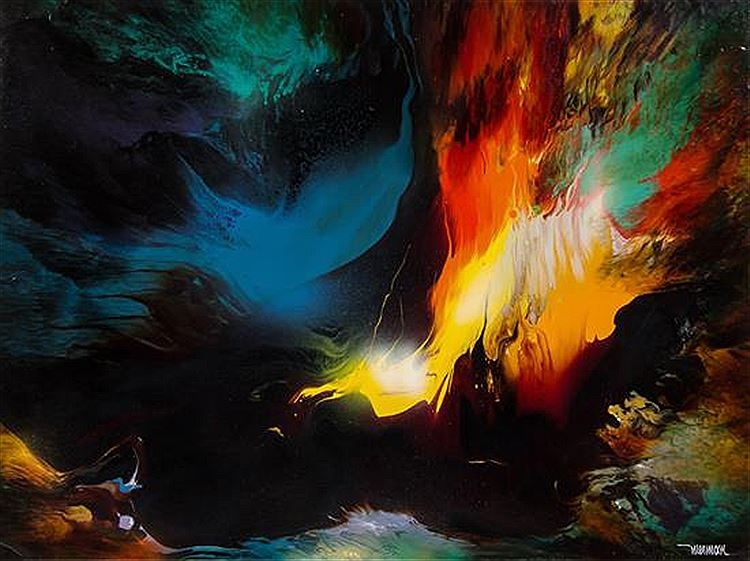 "Furia Volcanica" a painting by Leonardo Niermann