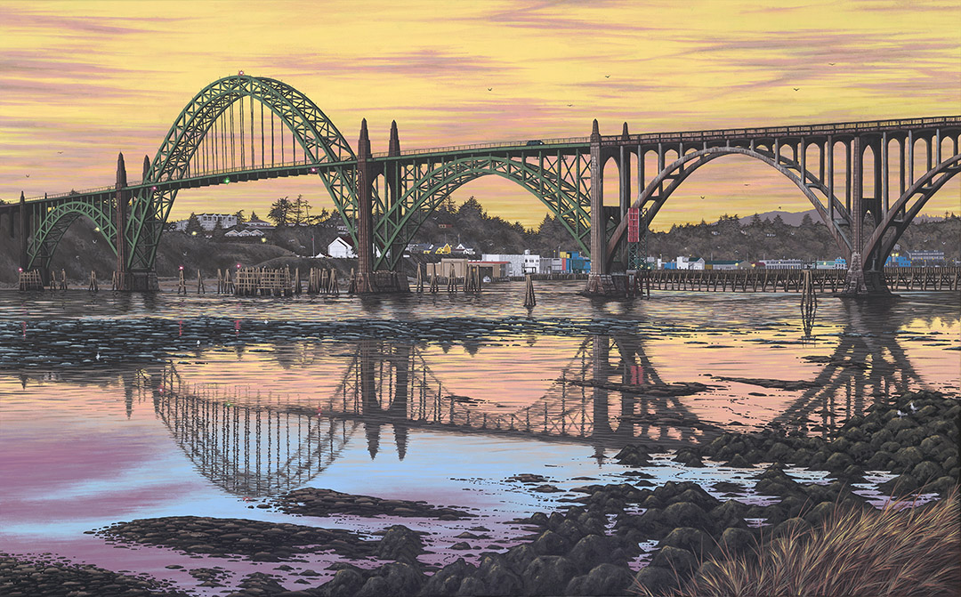 "Yaquina Reflections"  by Andrew Palmer