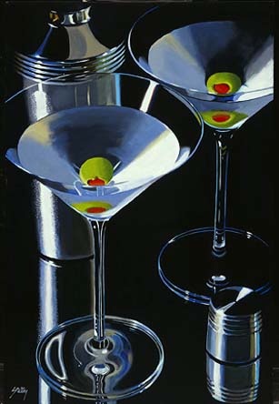 "Martini Time" Thomas Stiltz Art