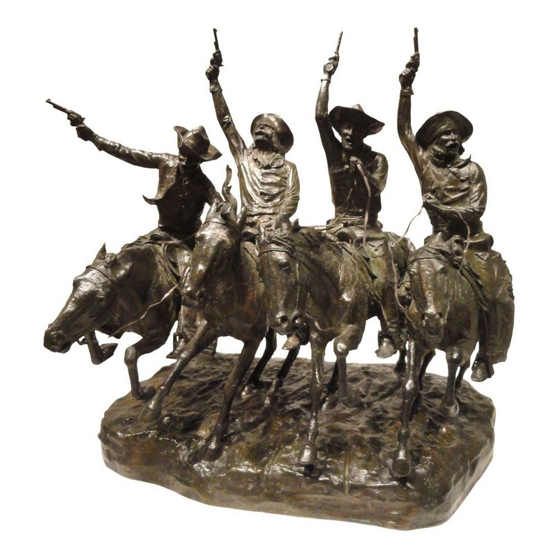 Frederic Remington sculpture "Coming Through the Rye"