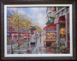 S. Sam Park "Rainy Day in Paris" H-E Giclee 